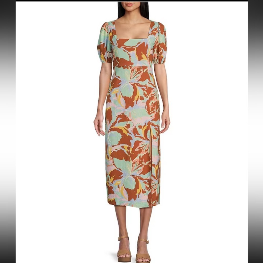 GB
Floral Print Midi Dress